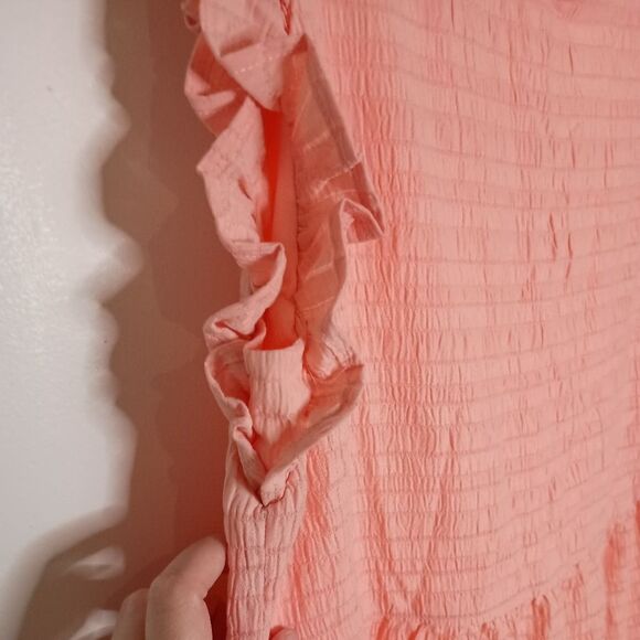 NWT Be By Chetta B Trapeze Swing Dress Peach Pink Coquette Size XL - Picture 4 of 5